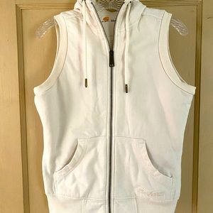Carhartt Sherpa Lined Hooded Vest - White - XS
